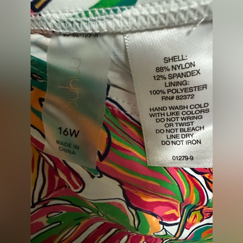 Mynah Underwire Tropical Tankini Top size 16W - Picture 8 of 9